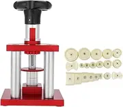 [ANKROYU] Watch Press with 20 Dies Pressing Repair, Watch Bezel Opener, Screw Type Precise Crystal Bezel Watch Back Case Cover Press Tool, Watchmaker Watch Repair Tool Kit