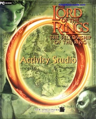 LORD OF THE RINGS ACTIVITY STUDIO Fantasy Puzzle Brain Game Fellowship CDrom NEW