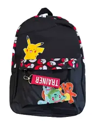 Pokemon Pikachu & Friends Large 16" Allover Print Backpack