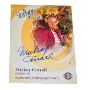The Wizard of Oz BREYGENT Rare MICKEY CARROLL "FIDLER #2" AUTOGRAPH Card 2006