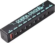 Mingzhe Guitar Pedal Power Guitar Effector Power Supply 8 Isolated DC Output Isolated Power USB in 5V 2.1A & 8 DC Out 9V & 1 USB Out