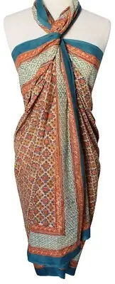 Hand Block Printed Sarong - Cleo - 100% Cotton
