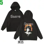 THE DOORS JIM MORRISON【門戶合唱團】連帽厚絨長袖迷幻搖滾樂團T恤(共2種顏色) 購買多件多優惠