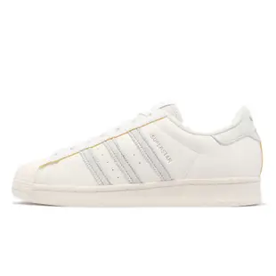 adidas 休閒鞋 Superstar Vegan Icons 男鞋 女鞋 奶油白 淺灰 皮革 麂皮 愛迪達 GY4656 28cm WHITE/GREY