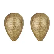 3X(2 Pcs Wasp Nest Decoy Wasp Deterrent for Outdoor Hanging, Home and9812