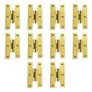 3" Solid Brass Cabinet H Hinge Offset Long Lasting Finish Pack of 10