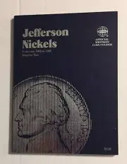 JEFFERSON NICKELS (1962-1995) #9039 COIN FOLDER BY WHITMAN - NEW OLD STOCK
