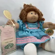 Vintage Cabbage Patch Cornsilk Kids Tooth & Dimples Red Curly Hair, Papers HM 5
