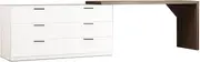 Extendable Study Office Desk Dresser Drawers Corner Vanity Dressing Table Lowboy