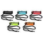Adjustable Hands Free Dog Leash Lead And Waist Bag Belt Jogging Walking Running