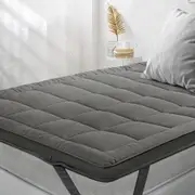 Mona Bedding Pillowtop Mattress Topper 2 Layer Microfibre Underlay Pad Protector Cover All Sizes