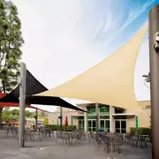 12' X 12' X 12' Beige Triangle Sun Shade Sail Canopy Outdoor Patio Fabric Screen