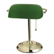 Traditional Desk Lamp, Green, Smart Home Capable for Home Office, Dorm, Apart...