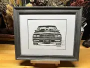 Drawing of a 1987 Buick Grand National GNX Car Graphite Pencil Sketch Picture