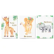 Set of Cute Baby Safari Animals Nursery Wall Art #5
