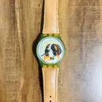 SWATCH SWISS手錶 AG1994聖伯納犬圖案