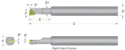 Dorian 55907, S08K-SWUCR-2 Boring Bar for WC_T 21.51 Inserts