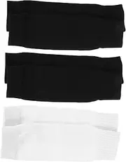 Anneome 3 Pairs Sports Boys Socks Football Games Soccer Calf Sleeve Boys Shin Guard Football Socks Shin Guards Compression Sleeve for Leg Soccer Accessories Polyester