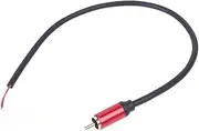 Speaker Wire Male Plug Jack Connector to Bare Wire Open End Pigtail Cable for Speakers Amplifier Audio Video AV Repair(A1)