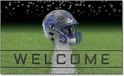 FANMATS 19943 Team Color 18" x 30" Crumb Rubber Detroit Lions Door Mat