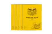 5x Spirax 70GSM 64 Page A4 14mm Dotted Third No.P107 Exercise Book Notebook
