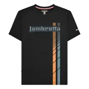 Lambretta Mens SS25 Racing Stripe Big & Tall T-Shirt