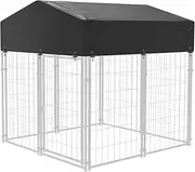 BingoPaw Large Dog Kennel Cover Outdoor: Replacement Kennel Cover Waterproof for Dogs Welded Wire Kennels and Runs Crates(Just Cover) S