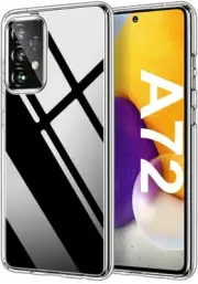 Clear Case for Samsung Galaxy A72, Shockproof Protective Bumper Slim Thin Soft