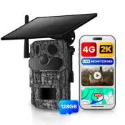 Solar Trail Camera with 2K Video, 4G GPS Tracking & Stealth Night Vision 24/7