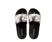 Soft Comfort Flat Slides Fur Slipper for Women Flip Flops Casual Indoor Outdoor Non Slip Women's Beach Sandals Summer Flipflops for Girls A5 - Black