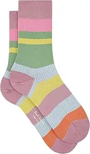 PS Paul Smith Women's Iggy Rib Socks, Mauve, One Size, Mauve, One Size