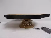 Spooky Hollow Halloween Metal Spider Wood Web Cake Stand Pedestal Tray