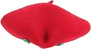 [WOFASHPURET] Christmas Women's Wool Hat Beret Hat Red Retro Pill Hat Fall Beanie Hat Hats for Women Skull Cap Hats Flight Attendant Hat Performance Hat Xmas Beret Hat Bucket Hats for Men
