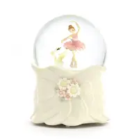 在飛比找PChome24h購物優惠-芭蕾女孩與天鵝水晶球音樂盒