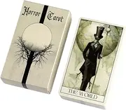 Horror Tarot Deck,Horror Tarot Card Deck | Gothic Divination Accessories Mysterious Playing Supplies for Family Women Men Beginners Parties