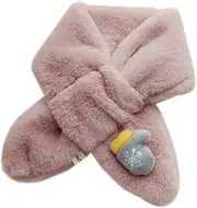 [CATIEBYE] Elegant Plush Scarf for Boys and Girls Christmas Themed Warm Gaiter Doll Pattern Random Style
