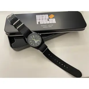 【現貨】二手9成新 日本 HEAD PORTER 腕時計 手錶 日雜 絕版 限量版 紀念錶 附豪華收納鐵盒組