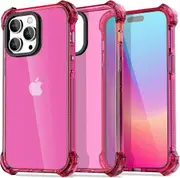 iPhone 15 Pro, Impact Shockproof Cute Girly Teen Girl Women Trendy Preppy Colorful Aesthetic Protective Slim Thin Hard Phone Cover
