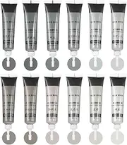 sourcing map 12 Colors Wood Filler Wood Scratch Repair Kit Touch Up Filler Wood Paint for Repairing Scratches Cracks Holes on Wooden Floors Cabinet, Table, Metallic Gray Series