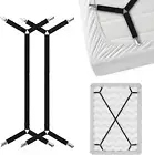 Bed Sheet Holder Straps Criss-Cross - Sheets Stays Suspenders Keep Fitted/Flat B