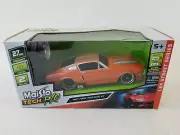 Maisto Tech R/C 1967 Ford Mustang GT Orange/Silver Stripes 1:24 27MHZ New in Box