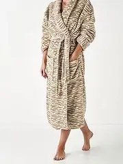 Linen House Plush Tiger Adults Extra Large Bath Robe
