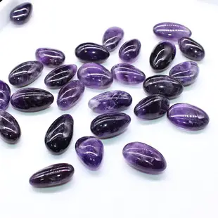 如鴻天然紫水晶原石擺件礦石毛料水滴形石頭裝飾造景碎石