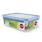 Emsa 508547 Clip & Close rectangular food storage container 5.5 litres, transpar