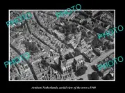 OLD LARGE HISTORIC PHOTO ARNHEM NETHERLANDS AERIAL VIEW OF THE TOWN c1940