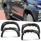 Reflector Black Fender Flares Wheel Arches for Mitsubishi Triton MR 2019-2023