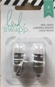 Heidi Swapp Paper Lantern LIGHTS 2/Pkg RED American Crafts # 340596 NEW NIP