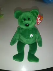 Ty Beanie Baby Erin The Bear 1997 Retired Plush Toy W/ Swing Tags