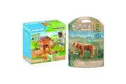 Playmobil Tiger And Female Beekeeper Kids Childrens Animal Toy Playset 4+