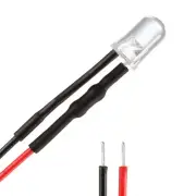 5Pc Pre Wired LED,Semiconductor Round Head Light Emitting Diode Blue,5mm,DC9-12V